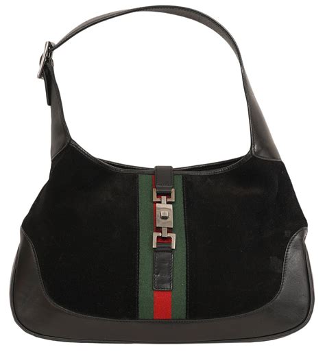 gucci all black bag|vintage black Gucci shoulder bag.